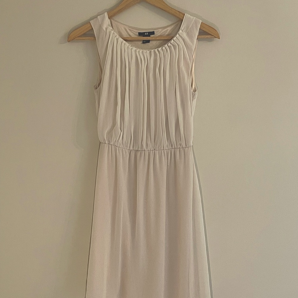 H&M Greek goddess, delicate white dress size 4